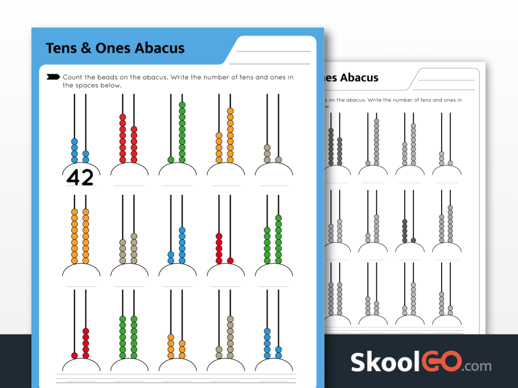 free tens ones abacus worksheet for grades k 2 free printable abacus worksheets Free Tens & Ones Abacus Worksheet For Grades K-2 | Free Printable Abacus Worksheets