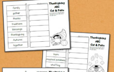 Thanksgiving ABC Order Worksheets