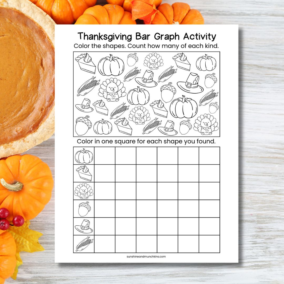 free thanksgiving graphing printable for kids sunshine and thanksgiving graphing worksheets free Free} Thanksgiving Graphing Printable For Kids - Sunshine And | Thanksgiving Graphing Worksheets Free