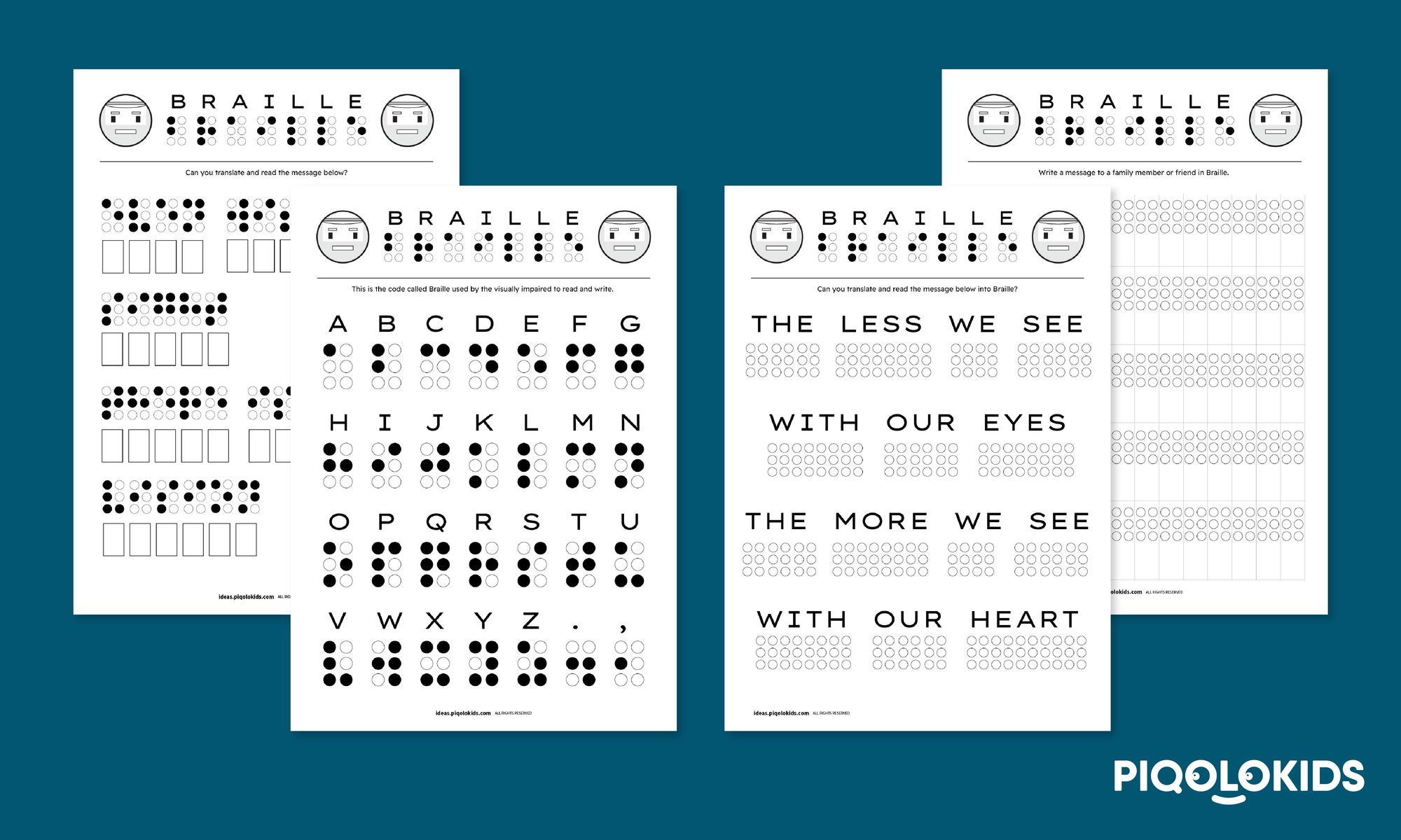 From Dots To Words: Let&amp;#039;S Learn About Braille - Creative | Braille Worksheets Printables
