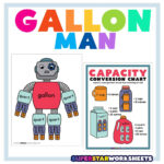 Gallon Man – Superstar Worksheets | Gallon Man Printable Worksheet