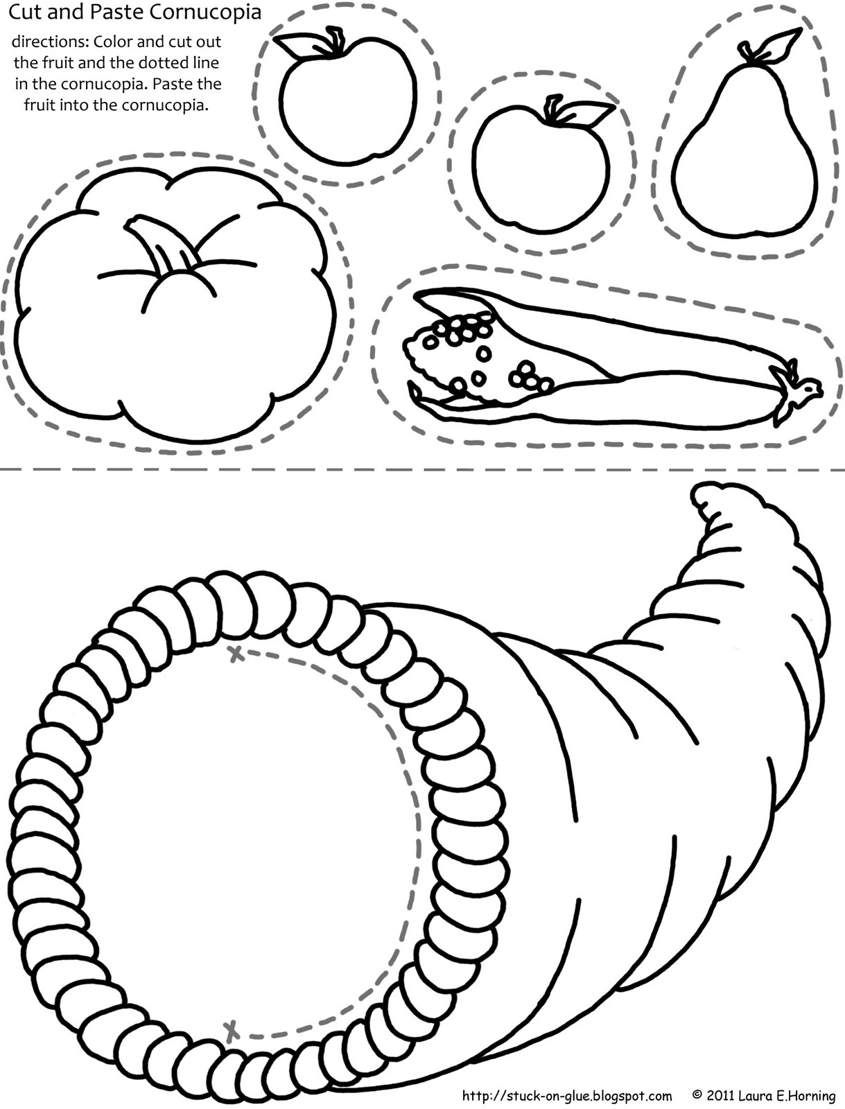 give your octopus a paintbrush or 8 cut and paste cornucopia free thanksgiving cut and paste worksheets Give Your Octopus A Paintbrush (Or 8): Cut And Paste: Cornucopia | Free Thanksgiving Cut And Paste Worksheets