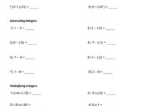 Grade Seven Integers Worksheet Worksheet | Live Worksheets | Free Printable Integer Worksheets Grade 7