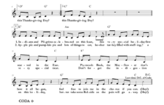 Thanksgiving Piano Worksheets