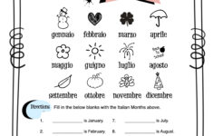 Printable Italian Worksheets