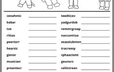 Word Scramble Printable Worksheets