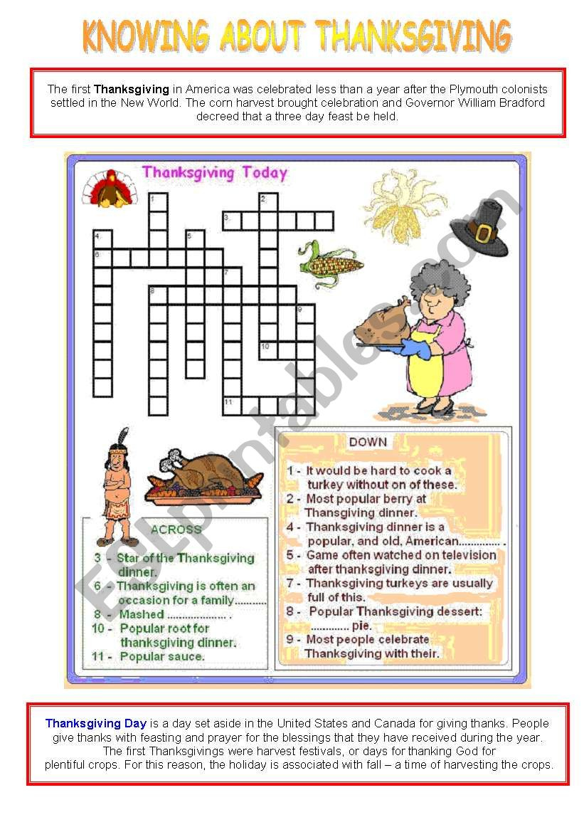 knowing about thanksgiving activity 1 esl worksheetvenezababi thanksgiving around the world worksheet Knowing About Thanksgiving - Activity 1 - Esl Worksheetvenezababi | Thanksgiving Around The World Worksheet