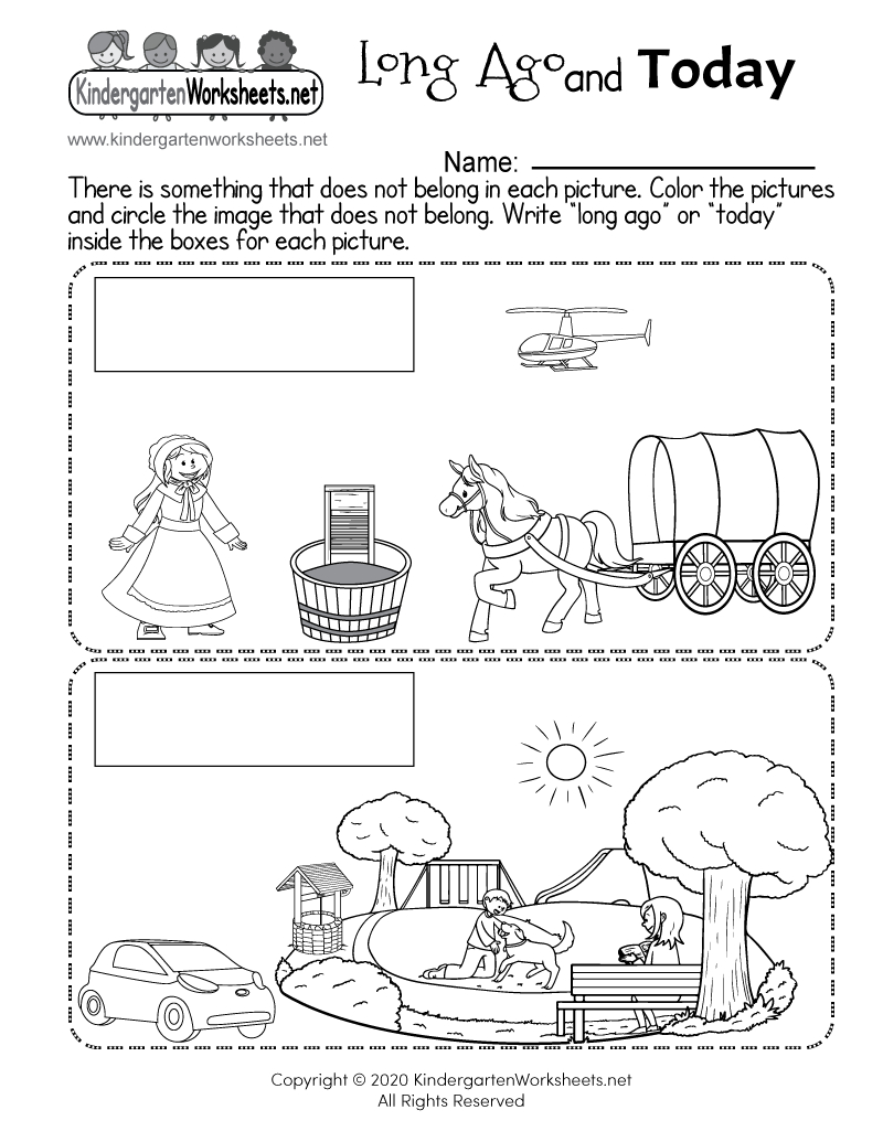 Long Ago And Today Worksheet - Free Printable, Digital, &amp;amp; Pdf | Social Studies Worksheets First Grade Free Printable