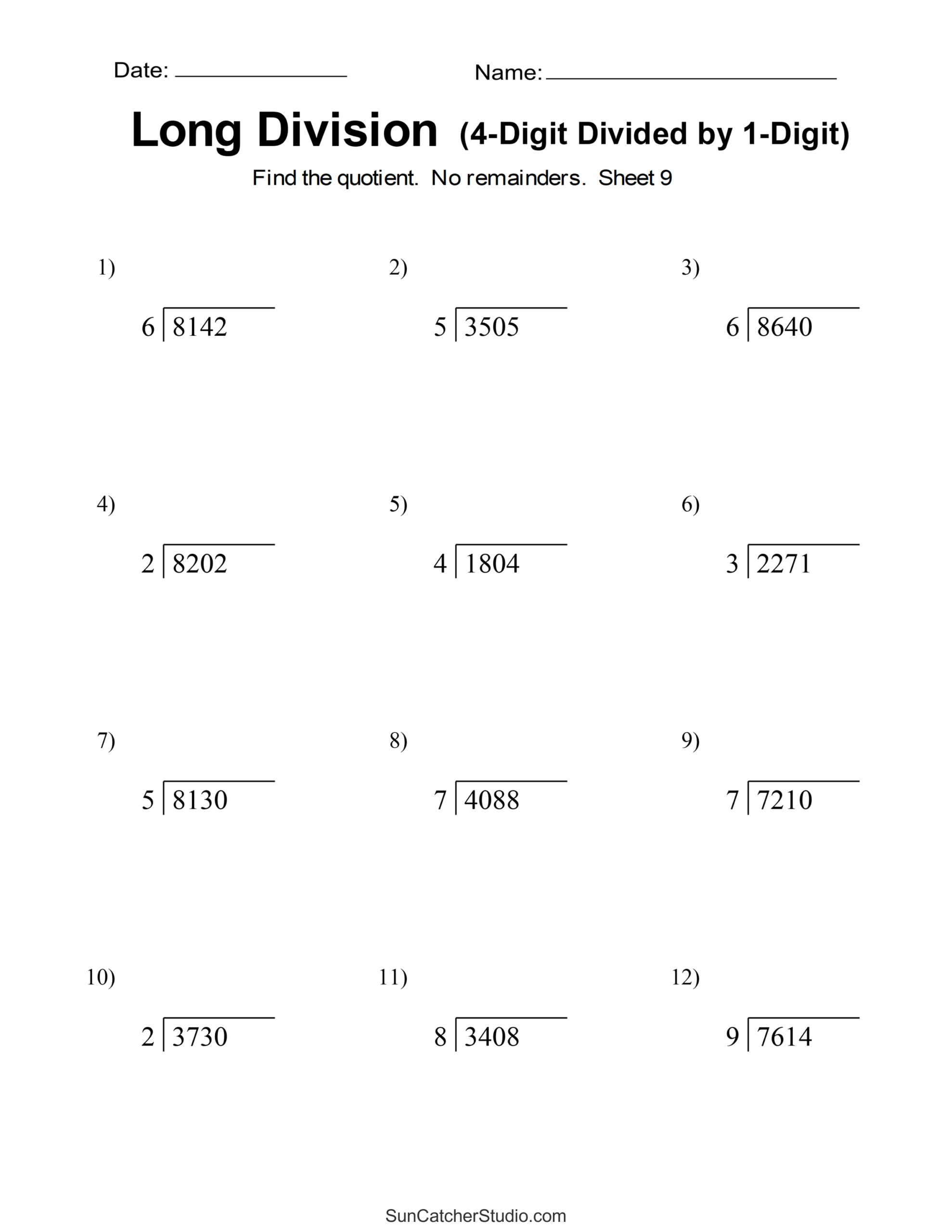 Long Division Worksheets &amp;amp; Problems (Free Printable Math Drills | Division Worksheets Printable Free 5Th Grade