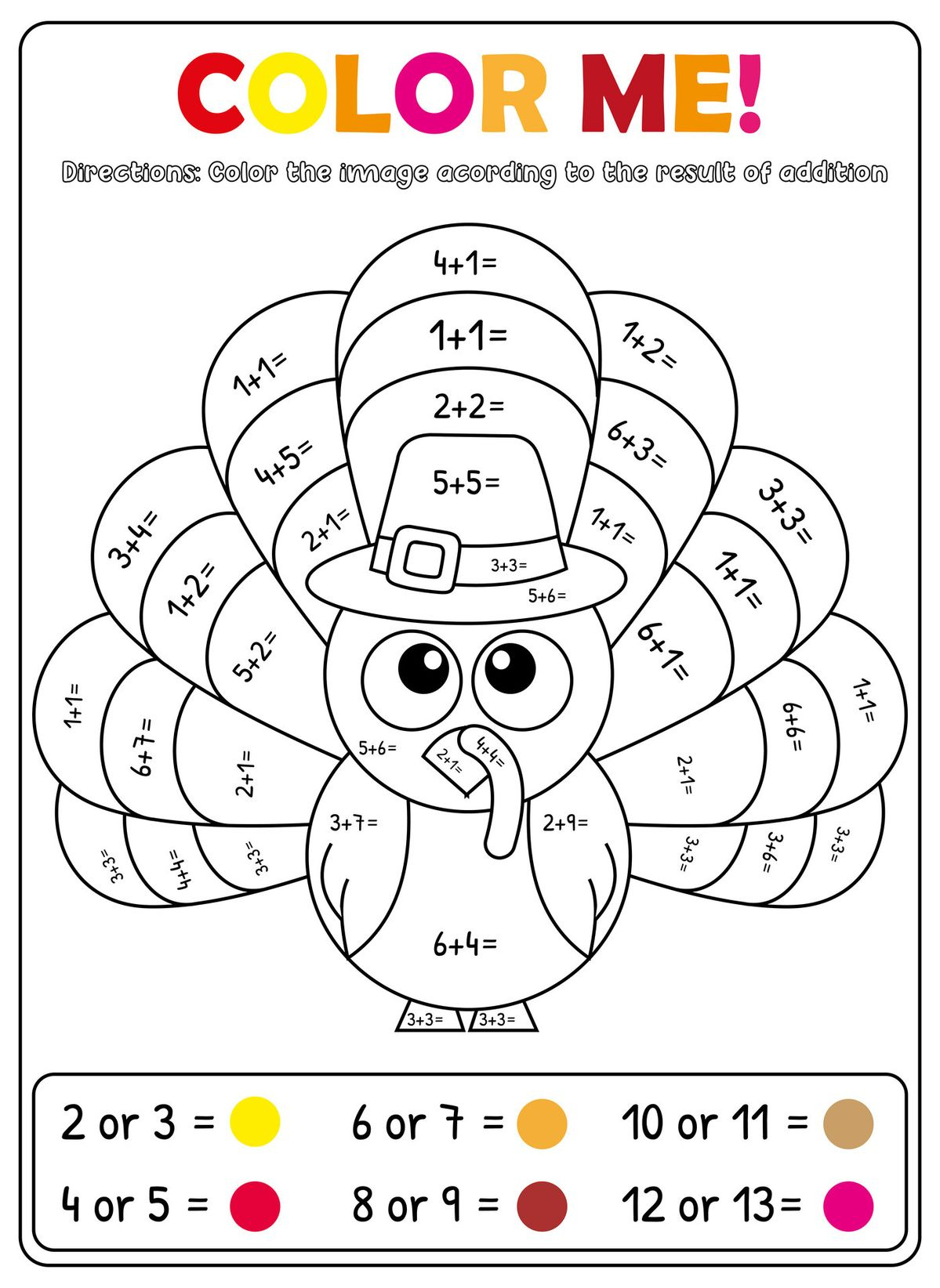 Math Thanksgiving Worksheets Pdf | Free Download | Thanksgiving Algebra Worksheets Free
