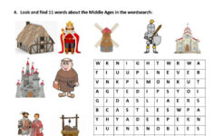Medieval Times Worksheets Printable