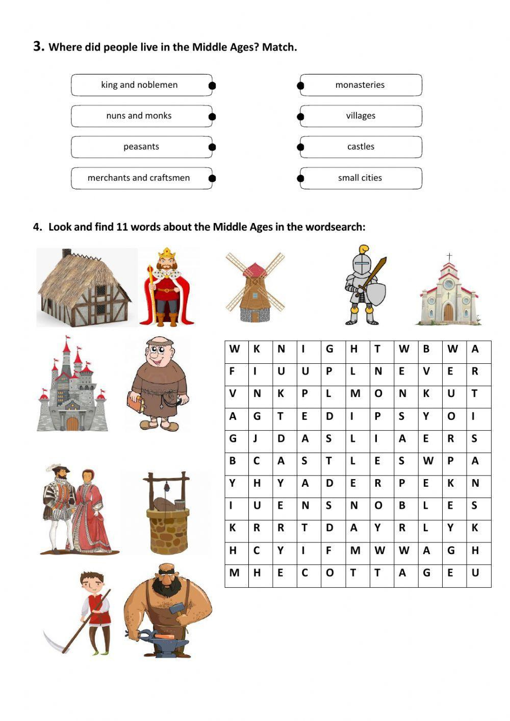 middle ages online activity live worksheets worksheets library medieval times worksheets printable Middle Ages Online Activity | Live Worksheets - Worksheets Library | Medieval Times Worksheets Printable