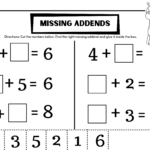 Missing Addends | Madeteachers | Free Printable Missing Addend Worksheets For First Grade