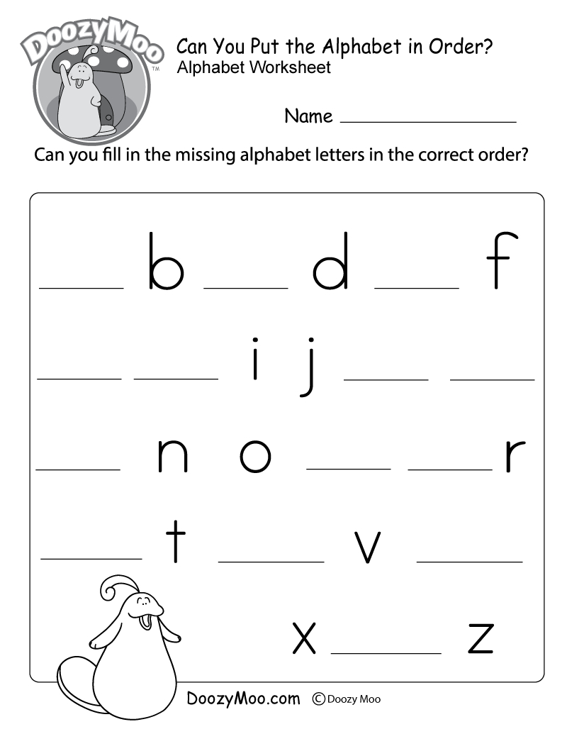 missing letter worksheets free printables doozy moo abc worksheets printable free Missing Letter Worksheets (Free Printables) - Doozy Moo | Abc Worksheets Printable Free