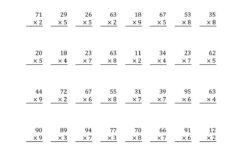 Printable Multiplication Worksheets For Grade 5