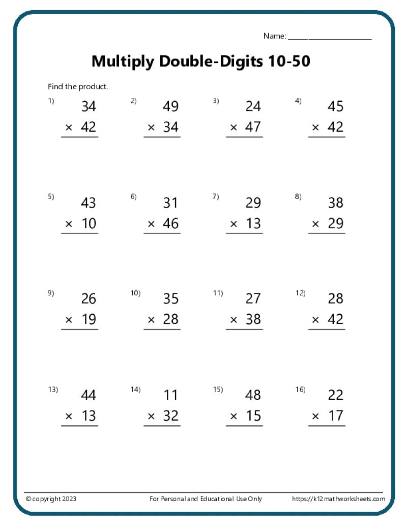 multiplication worksheets k12 math worksheets printable multiplication worksheets for grade 5 Multiplication Worksheets - K12 Math Worksheets | Printable Multiplication Worksheets For Grade 5