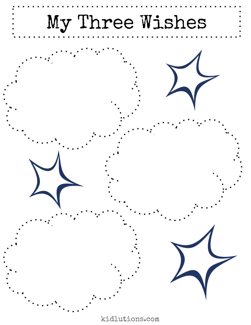 My Three Wishes Free Printable | Printable Wishes And Feelings Worksheets