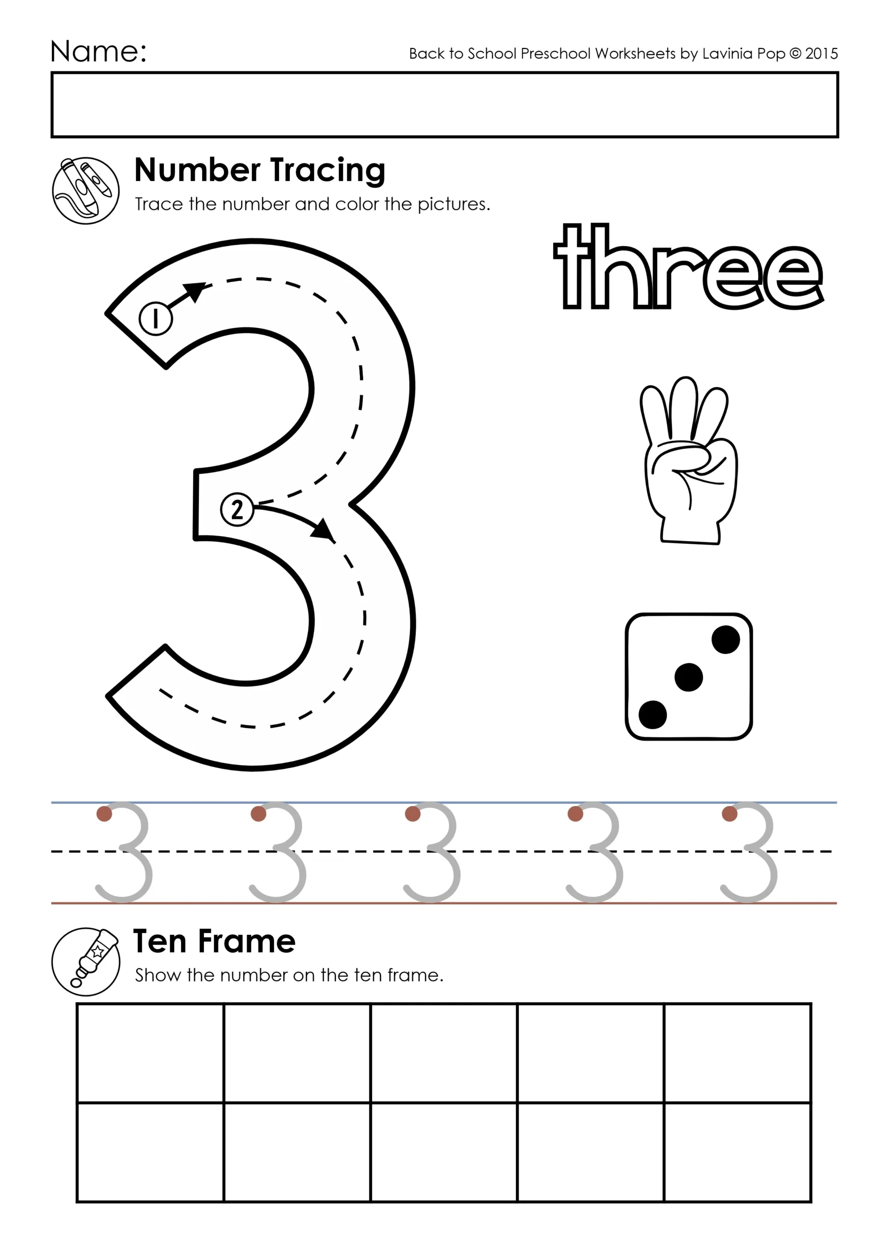 Number Tracing Practice Worksheets (0-10) | 11 Pages | Free Printable Number Tracing Worksheets 1 10