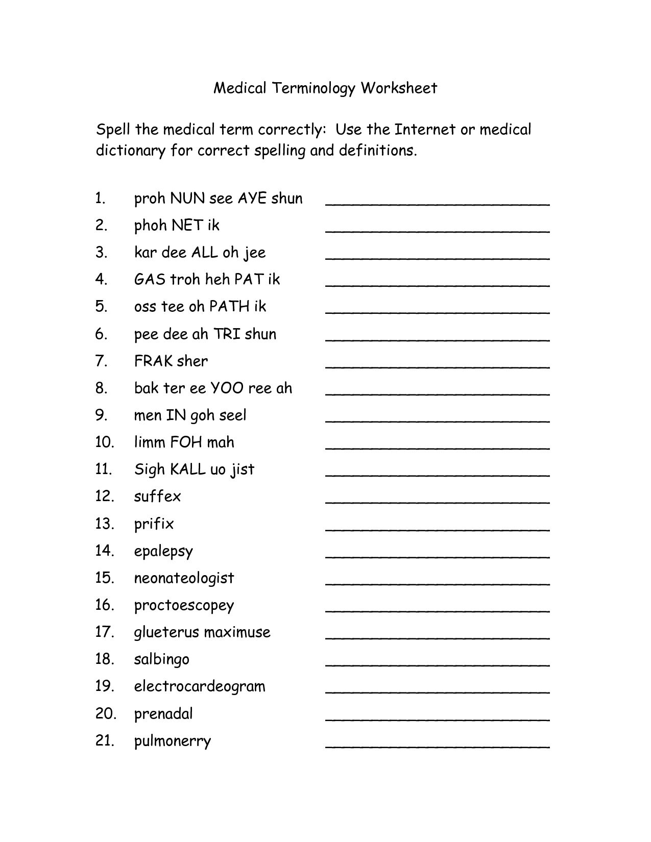 nursing math worksheet printables best of free printable medical free printable medical terminology worksheets Nursing Math Worksheet Printables Best Of Free Printable Medical | Free Printable Medical Terminology Worksheets