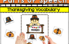 Thanksgiving Parts of Speech Worksheets Thanksgiving Parts of Speech Worksheets