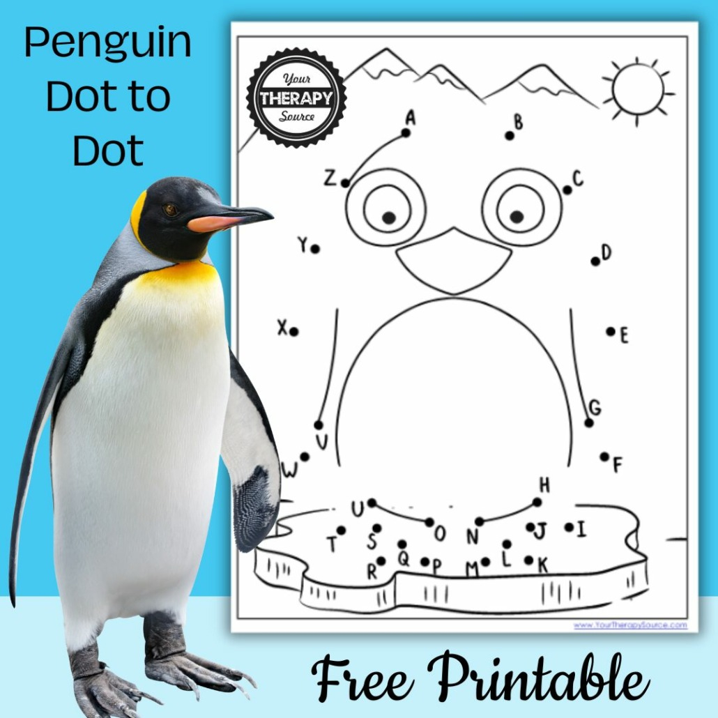 penguin dot to dot free printable your therapy source free printable penguin worksheets Penguin Dot To Dot Free Printable - Your Therapy Source | Free Printable Penguin Worksheets