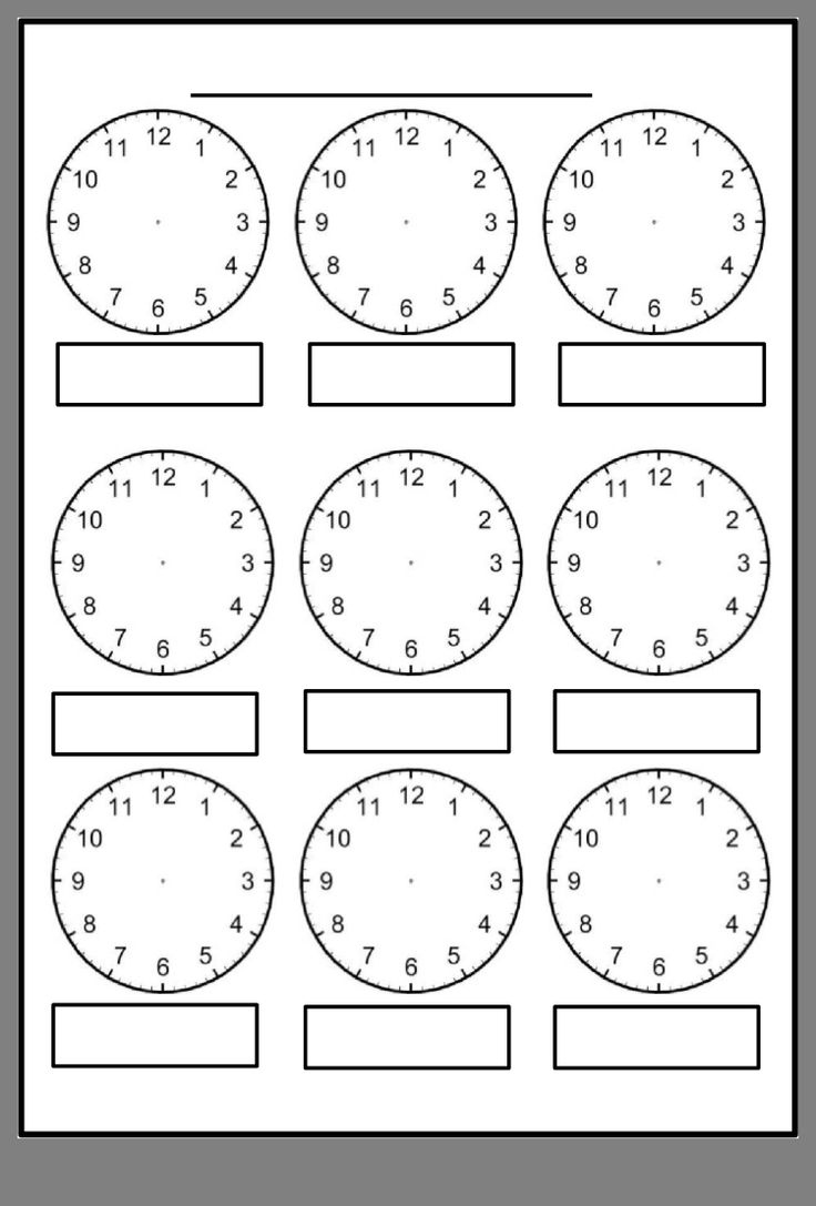 Pinmichelle Pass On Things To Print For Oscar Year 2 | Clock | Clock Face Worksheets Printable