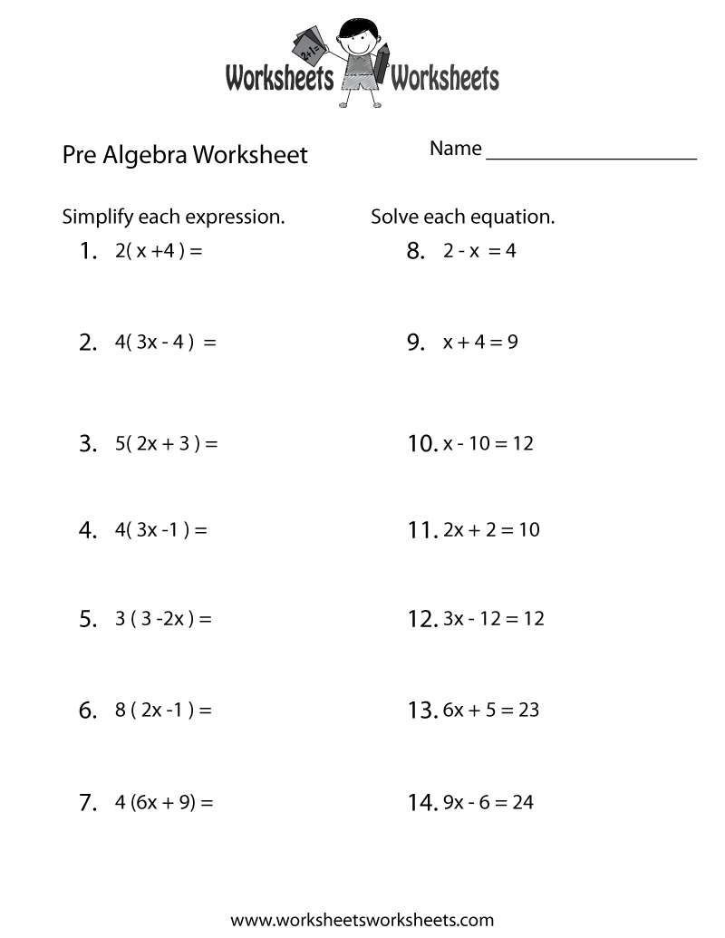 pre algebra review worksheet practice problems exercises teaching pre algebra printable worksheets Pre-Algebra Review Worksheet: Practice Problems & Exercises | Teaching Pre Algebra Printable Worksheets