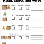 Prepositions Of Place Read Check And Write Worksheet For | Esl Printable Worksheets