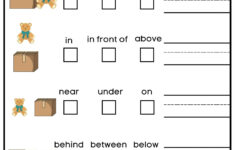 Prepositions Of Place Read Check And Write Worksheet For | Esl Printable Worksheets