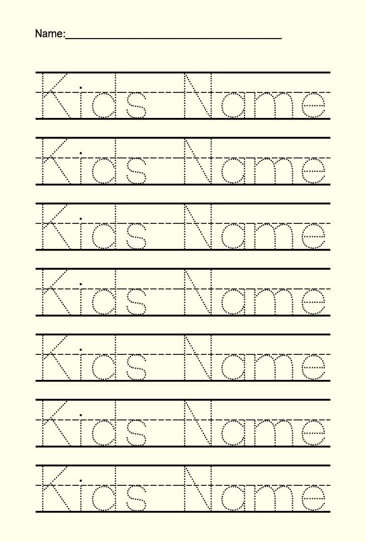 Preschool Name Tracing - 15 Free Pdf Printables | Printablee | Free Printable Name Worksheets For Kindergarten