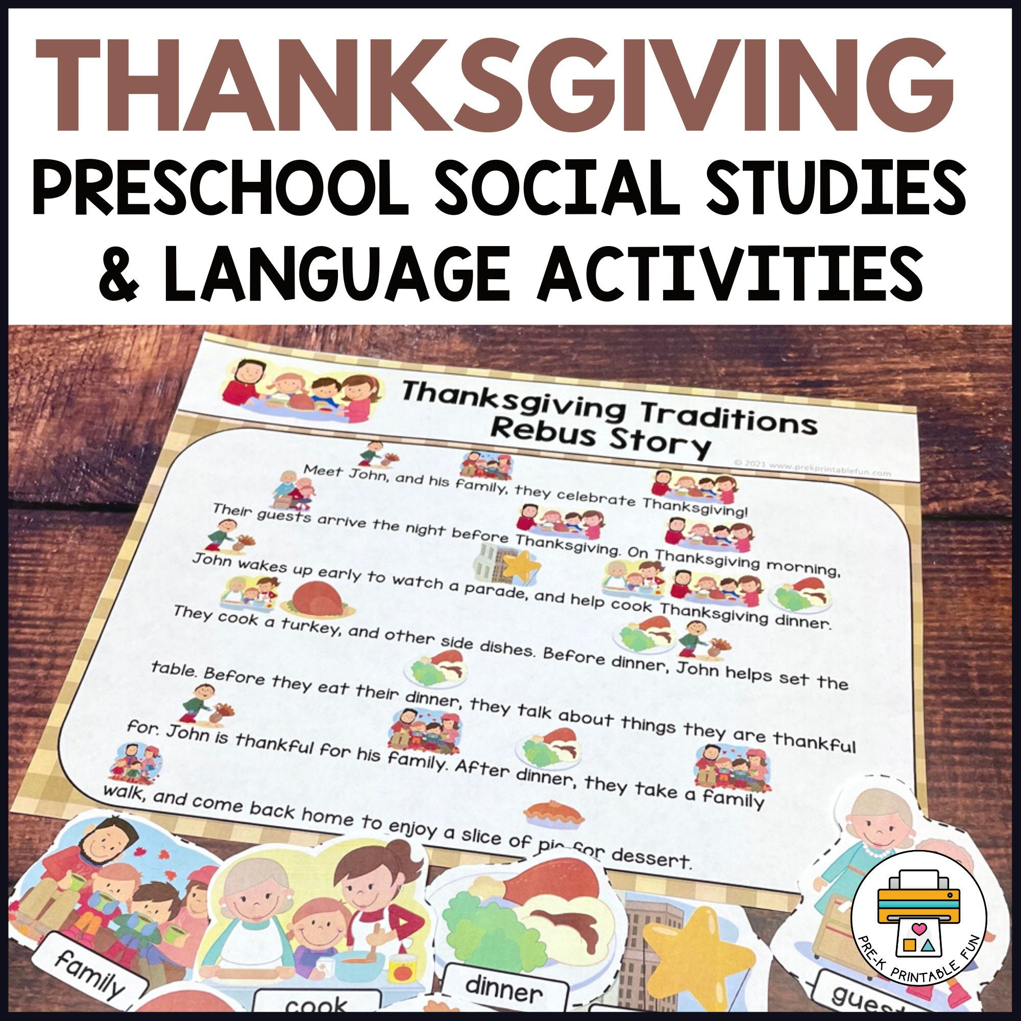 Preschool Thanksgiving Social Studies And Language Activities | Thanksgiving Social Studies Worksheets