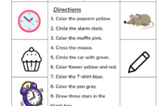 Printable Following Directions Worksheets | Free Printable Following Directions Worksheets For Third Grade