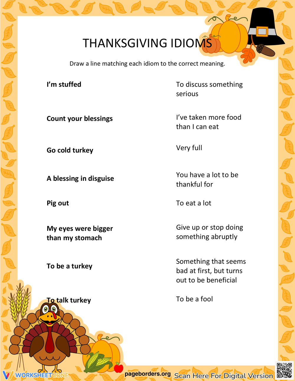 printable grade 6 thanksgiving idioms worksheets worksheets thanksgiving idioms worksheet Printable Grade 6 Thanksgiving Idioms Worksheets Worksheets | Thanksgiving Idioms Worksheet