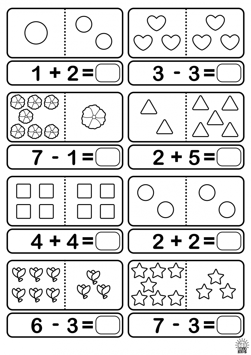 Printable Math Worksheets For Kids | Amax Kids | Printable Worksheets For Kids