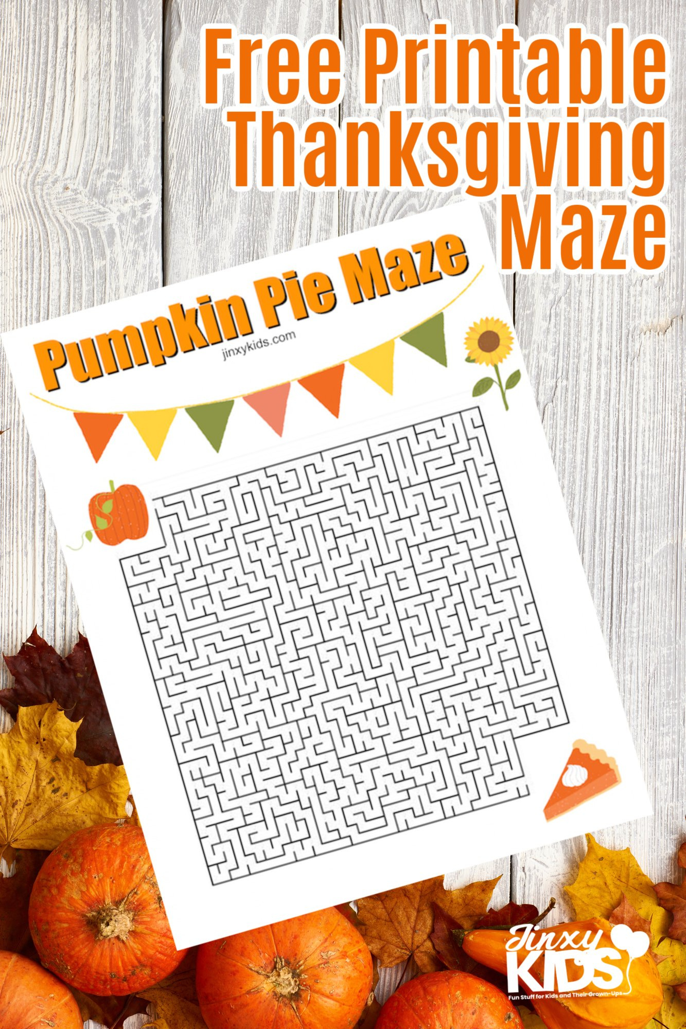 Printable Pumpkin Pie Maze For Thanksgiving Fun - Jinxy Kids | Thanksgiving And The Pumpkin Pie Worksheet
