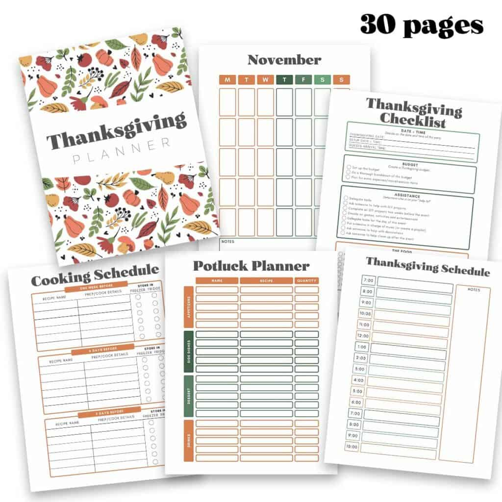 Printable Thanksgiving Planner - The Happier Homemaker | Thanksgiving Budget Worksheet