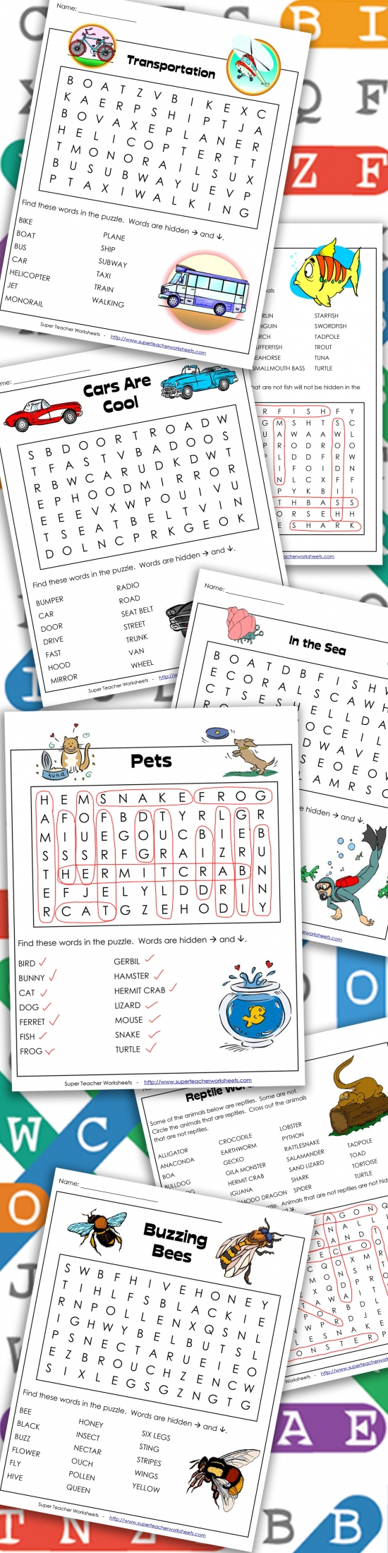 Printable Word Search Puzzles | Super Teacher Worksheets Thanksgiving Word Search Answers