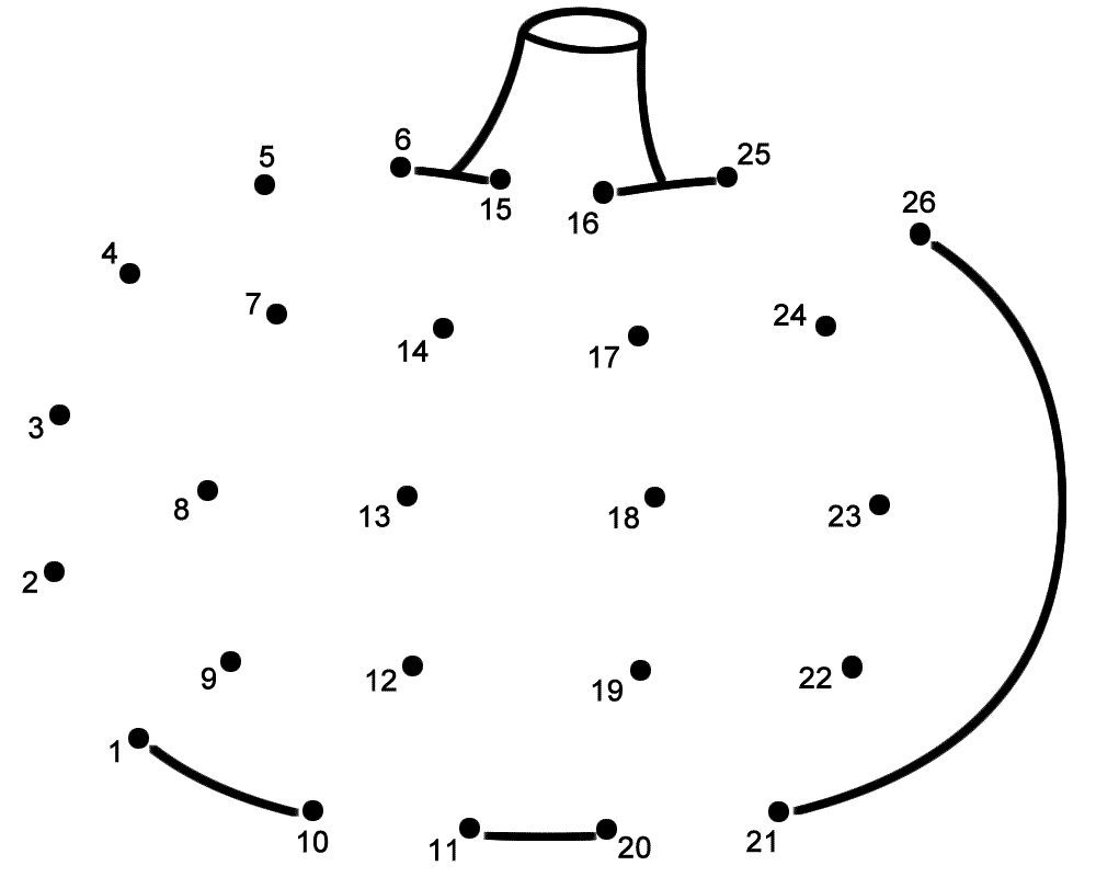 Pumpkin - Connect The Dots, Count1&amp;#039;S (Thanksgiving) | Thanksgiving Pumpkin Worksheet