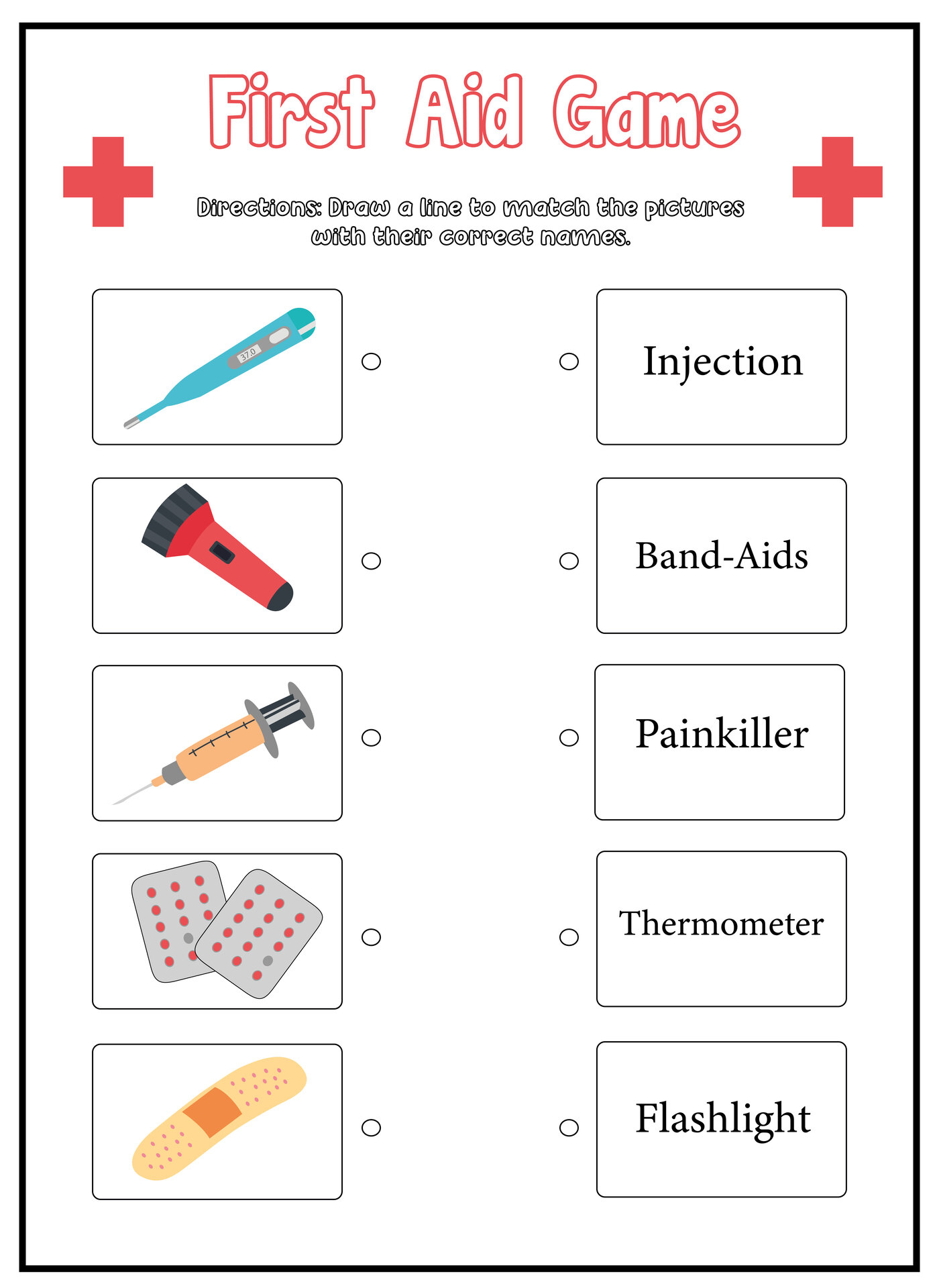 Safety And First Aid Worksheet | Printable First Aid Worksheets For Kids