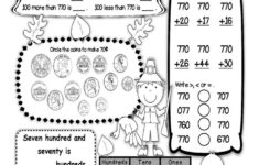 Second Grade Math Place Value Number Of The Day November Number Sense | 2nd Grade Thanksgiving Math Worksheets