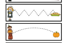 Thanksgiving Tracing Worksheets Preschool