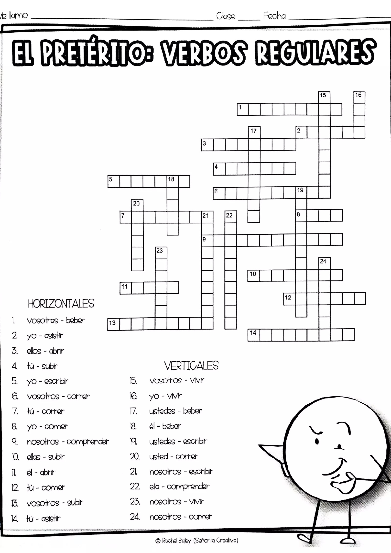 Spanish Preterite Puzzle Interactive Worksheet – Edform | Spanish Preterite Worksheets Printable