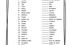 Spanish Thanksgiving Vocabulary Matching Worksheet &amp; Answer Key | Thanksgiving Spanish Worksheets