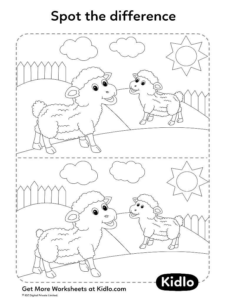 spot the difference animal matching activity worksheet 05 spot the difference worksheets printable Spot The Difference – Animal Matching Activity Worksheet #05 | Spot The Difference Worksheets Printable