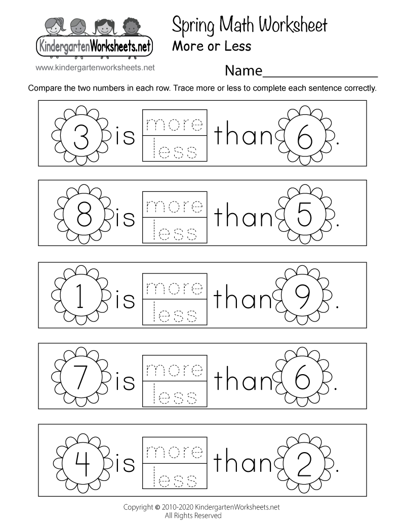 spring math worksheet free printable digital pdf kindergarten worksheets printable math Spring Math Worksheet - Free Printable, Digital, & Pdf | Kindergarten Worksheets Printable Math