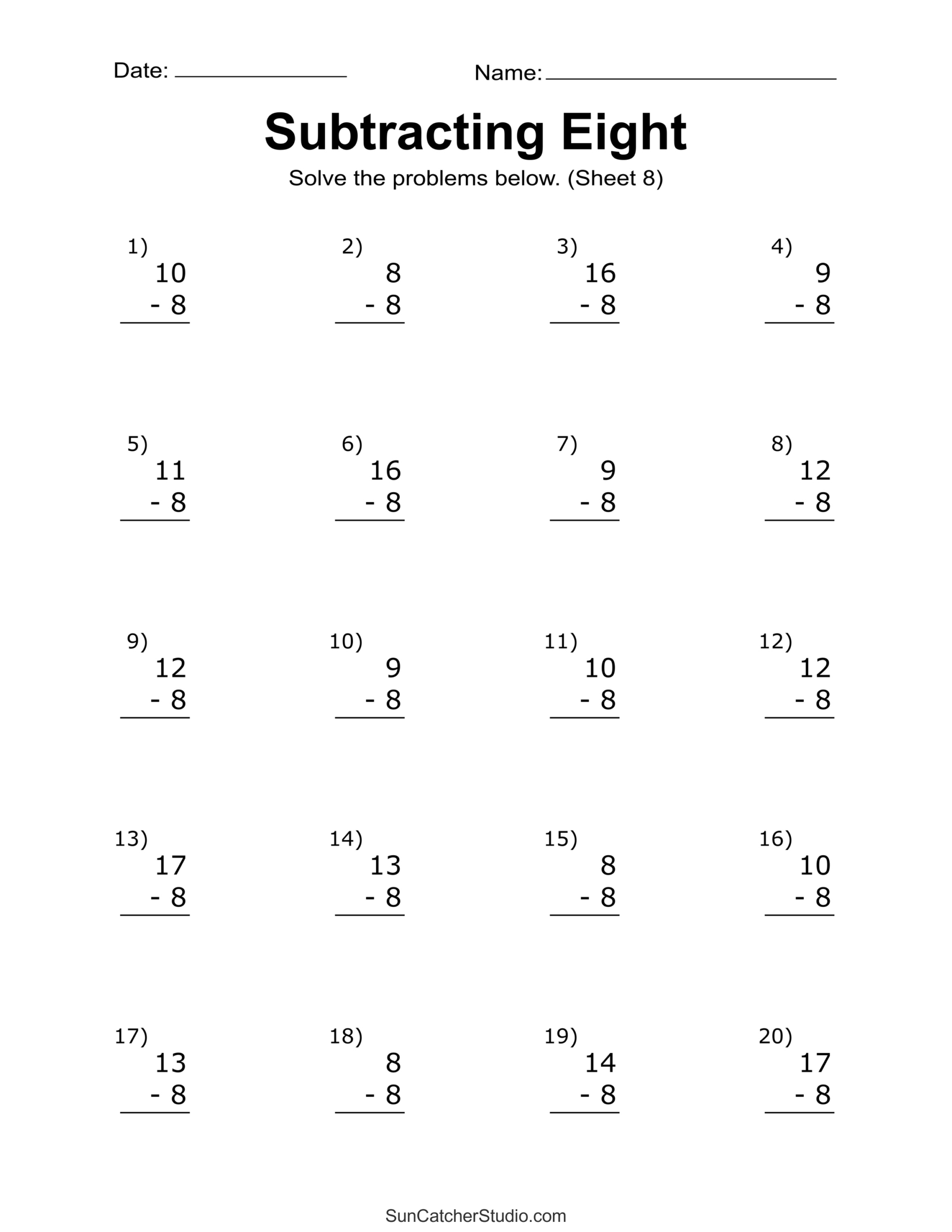 Subtraction Worksheets (Free Printable Math Drills) – Free | Free Printable Math Worksheets Subtraction With Regrouping