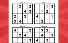 Printable Sudoku Worksheets For Kids