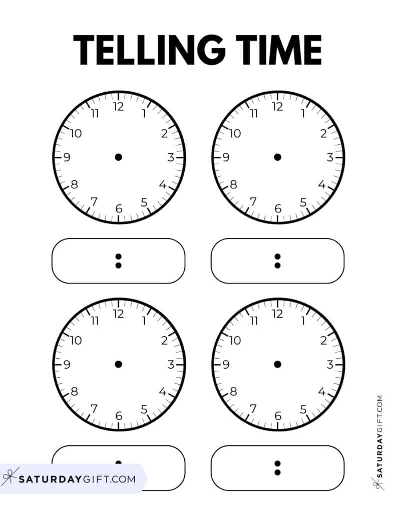 Telling Time Worksheets &amp;amp; Posters - 11 Free Printables | Printable Time Worksheets