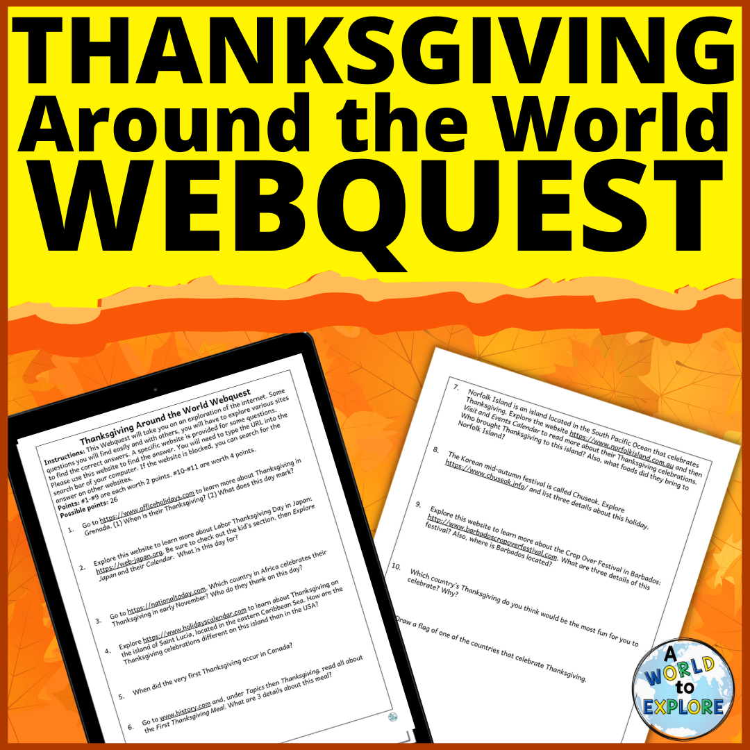 thanksgiving around the world activity a no prep webquest made thanksgiving around the world worksheet Thanksgiving Around The World Activity A No Prep Webquest | Made | Thanksgiving Around the World Worksheet