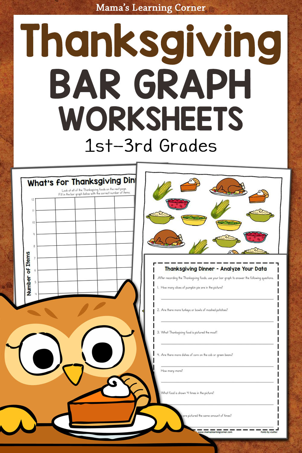thanksgiving bar graph worksheet packet mamas learning corner thanksgiving graph worksheets Thanksgiving Bar Graph Worksheet Packet - Mamas Learning Corner | Thanksgiving Graph Worksheets
